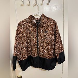 Nike leopard print track jacket